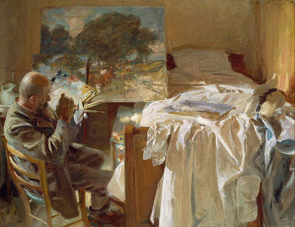 An Artist in His Studio Painting by John Singer Sargent