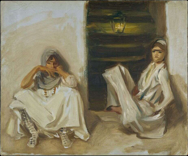 Two Arab Women Painting by John Singer Sargent