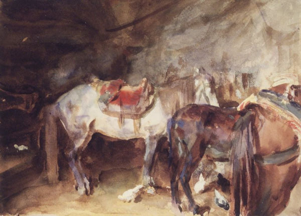 Arab Stable Painting by John Singer Sargent