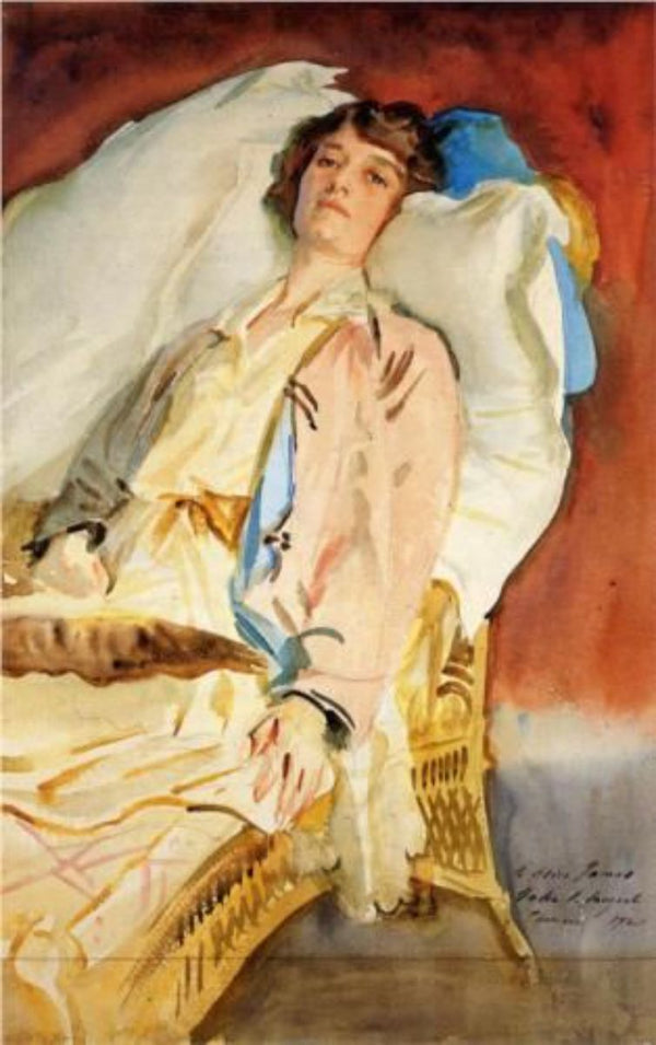 Alice Runnels James (Mrs. William James) Painting by John Singer Sargent