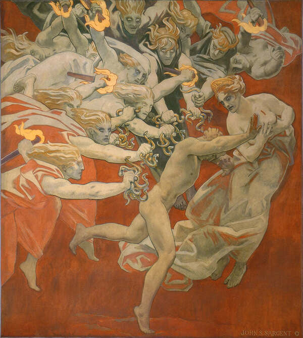 Orestes Pursued By The Furies Painting by John Singer Sargent