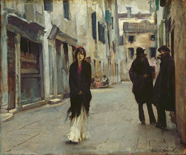 Street in Venice 2 Painting by John Singer Sargent