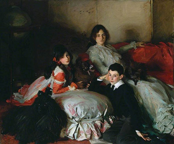 Essie, Ruby and Ferdinand, Children of Asher Wertheimer Painting by John Singer Sargent