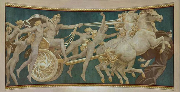 Apollo in His Chariot with the Hours Painting by John Singer Sargent