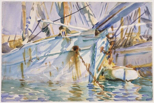 In a Levantine Port Painting by John Singer Sargent