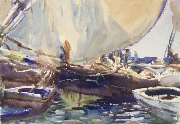 Melon Boats Painting by John Singer Sargent