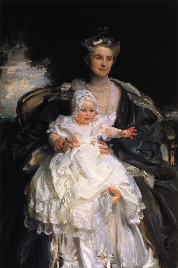 Mrs. Henry Phipps and Her Granson Winston Painting by John Singer Sargent