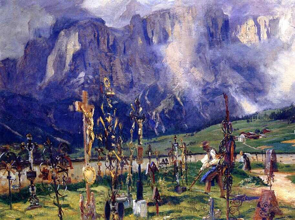Graveyard In The Tyrol Painting by John Singer Sargent