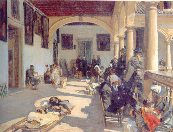 Hospital At Granada Painting by John Singer Sargent