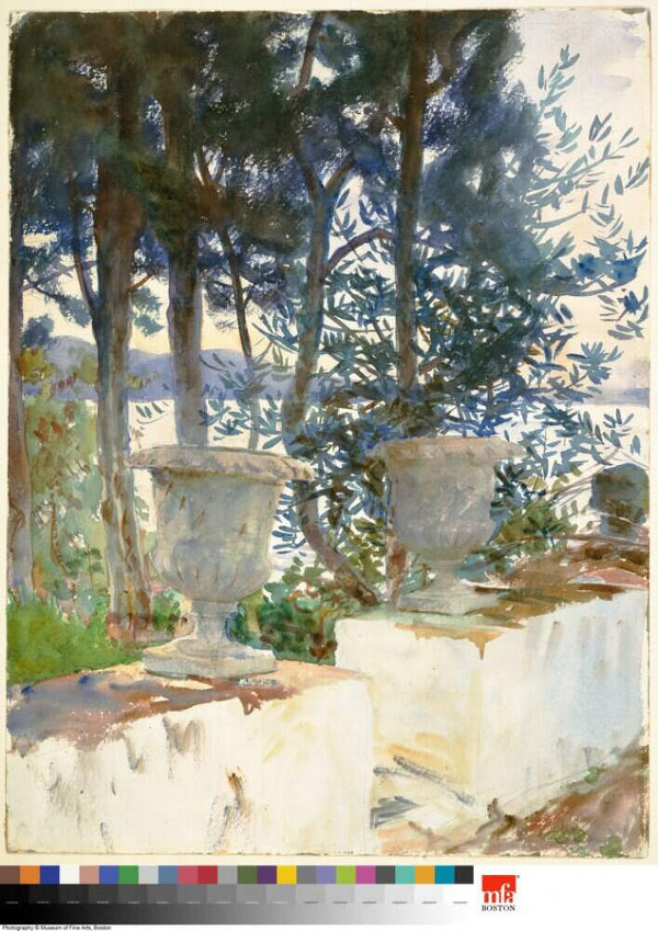 Corfu: The Terrace Painting by John Singer Sargent