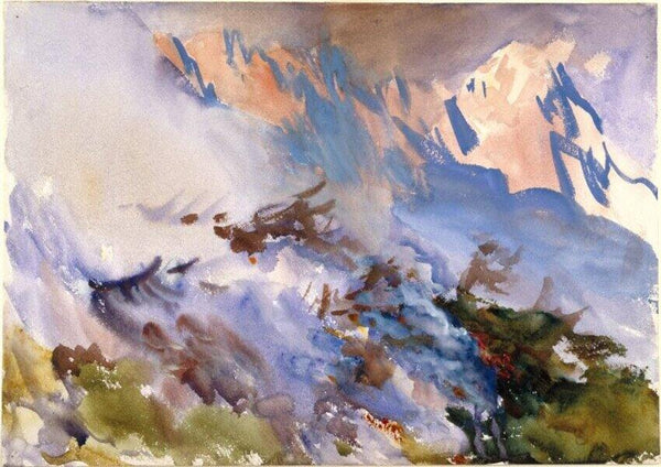 Mountain Fire Painting by John Singer Sargent
