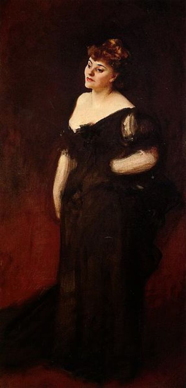 Portrait Of Mrs Harry Vane Milbank Painting by John Singer Sargent
