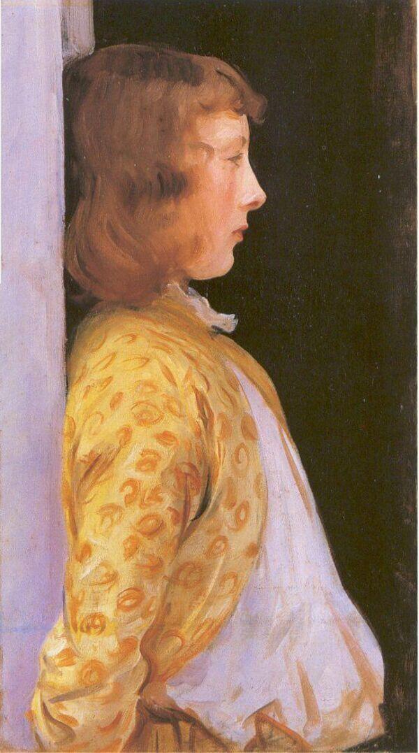 Portrait of Dorothy Barnard Painting by John Singer Sargent