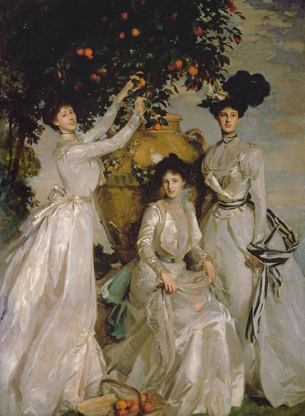 The Ladies Alexandra, Mary and Theo Acheson Painting by John Singer Sargent