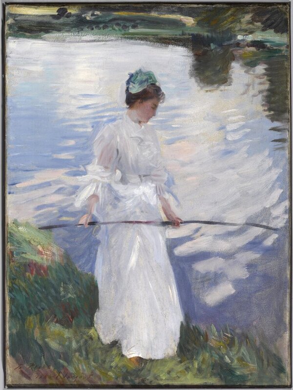 Violet Fishing Painting by John Singer Sargent