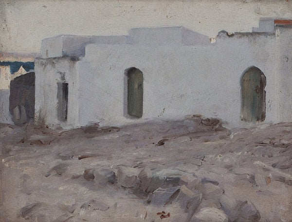 Moorish Buildings on a Cloudy Day Painting by John Singer Sargent