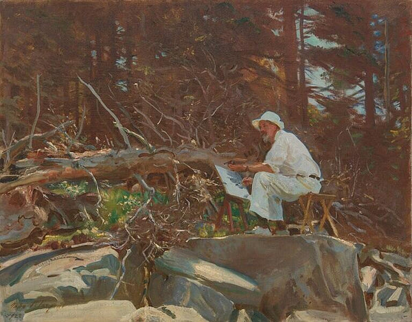 The Artist Sketching Painting by John Singer Sargent