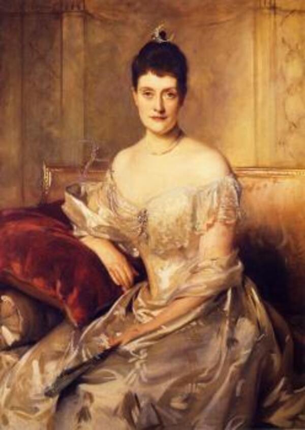 Mrs. Mahlon Day Sands (Mary Hartpeace) Painting by John Singer Sargent