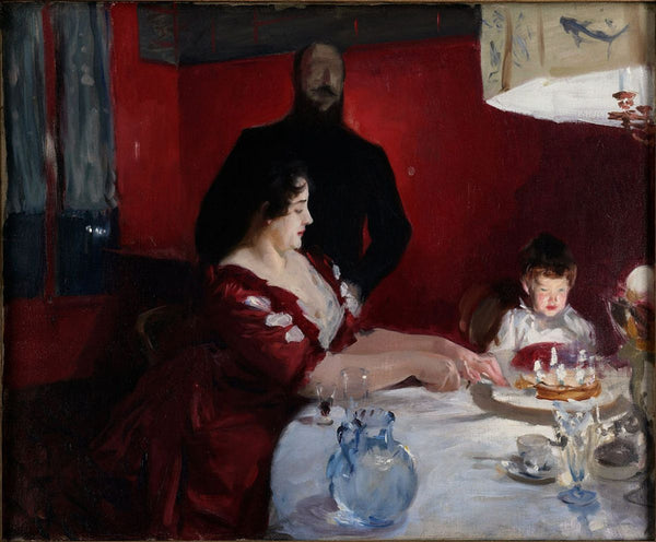 Fete Famillale: The Birthday Party Painting by John Singer Sargent