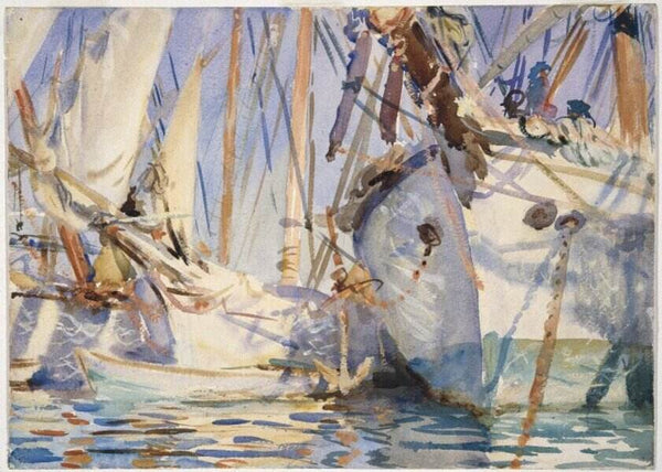 White Ships Painting by John Singer Sargent