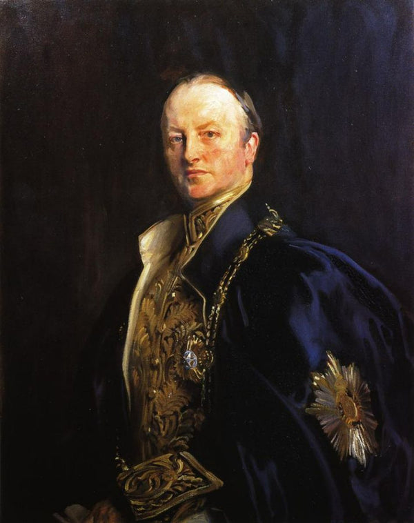 The Right Honourable Earl Curzon of Kedleston (George Nathanial Curzon) Painting by John Singer Sargent