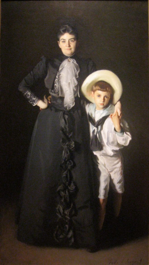 Mrs Edward L Davis And Her Son Livingston Painting by John Singer Sargent