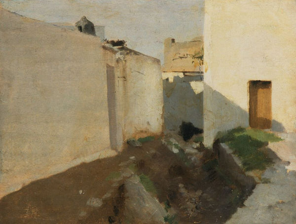 White Walls in Sunlight Morocco Painting by John Singer Sargent