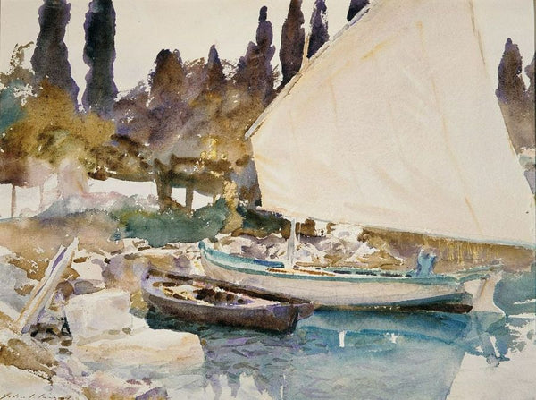 Boats 1913 Painting by John Singer Sargent