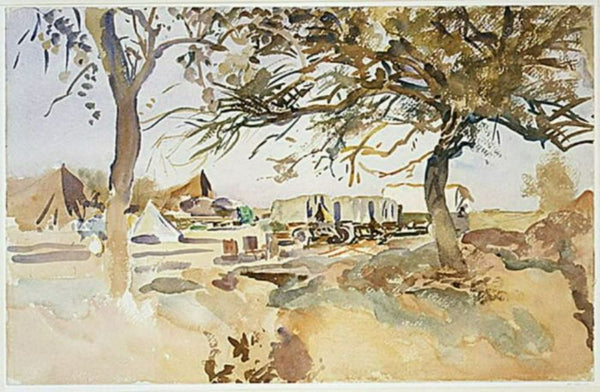 Military Camp 1918 Painting by John Singer Sargent