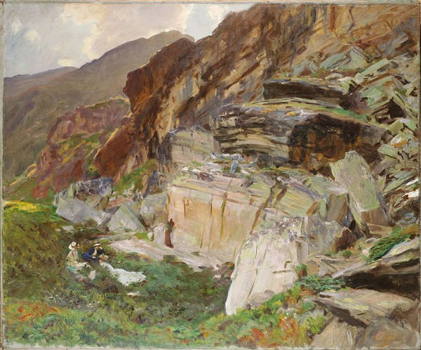 In the Simplon Valley Painting by John Singer Sargent