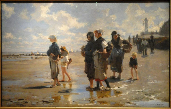 En route pour la peche (Setting Out to Fish) Painting by John Singer Sargent