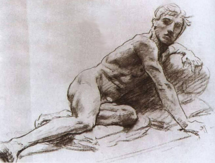 Nude Study Painting by John Singer Sargent
