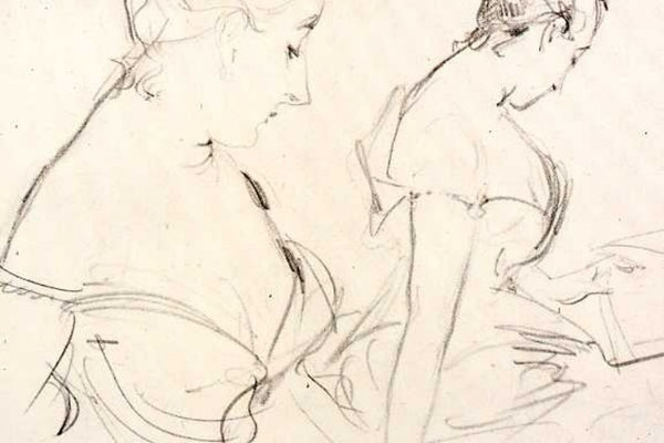 Two studies for Madame X Painting by John Singer Sargent