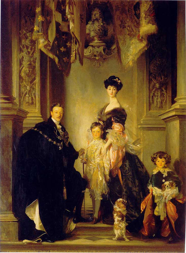 The Marlborough Family Painting by John Singer Sargent