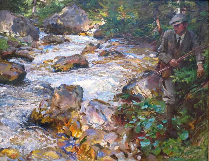 Trout Stream In The Tyrol Painting by John Singer Sargent