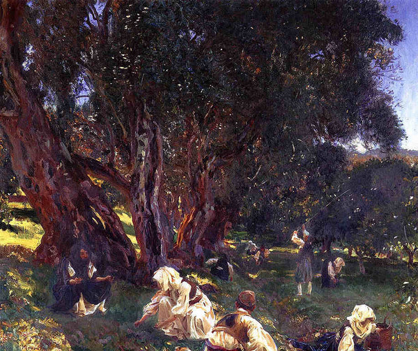 Albanian Olive Pickers Painting by John Singer Sargent