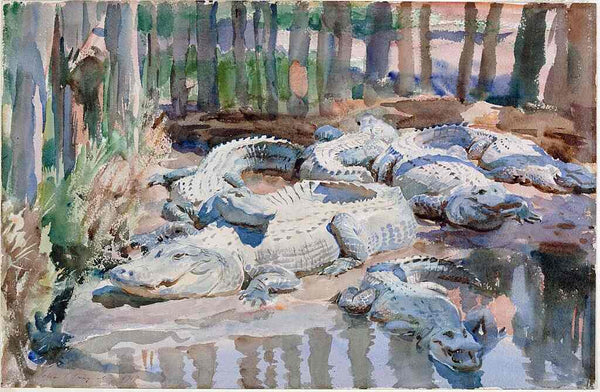 Muddy Aligators Painting by John Singer Sargent