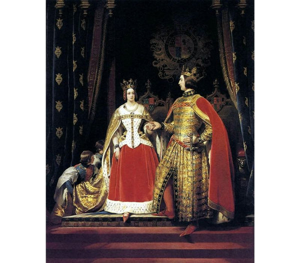 Queen Victoria and Prince Albert at the Bal Costumé of 12 May 1842