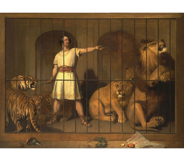 Portrait of Mr Van Amburgh as he Appeared with his Animals at the London Theatre