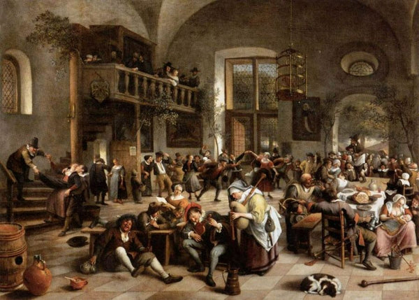 Revelry at an Inn Painting by Jan Steen