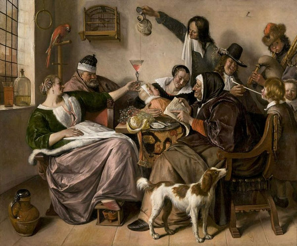 The way you hear it Painting by Jan Steen
