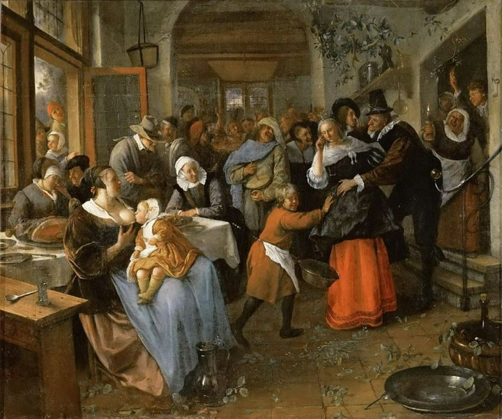 Cheated groom Painting by Jan Steen