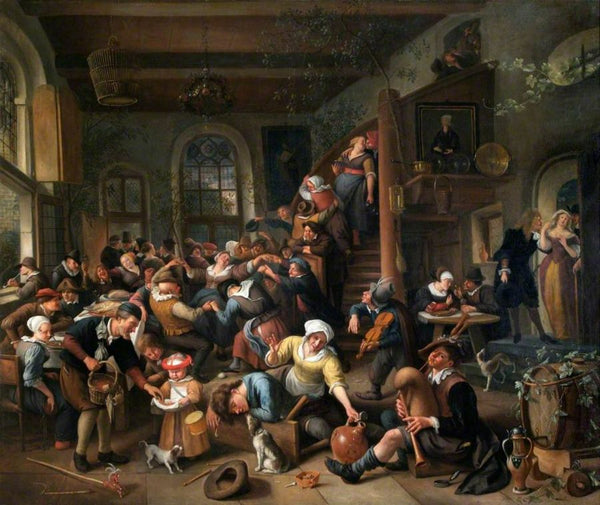 Egg Dance Painting by Jan Steen