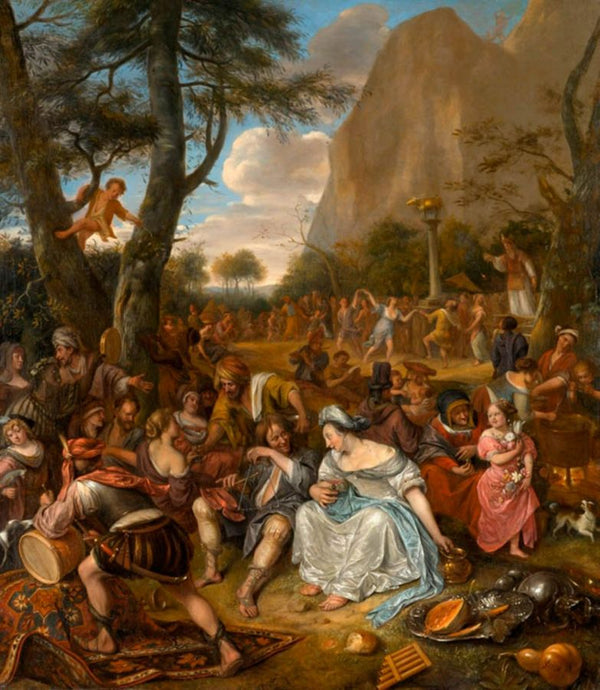 The Worship of the Golden Calf Painting by Jan Steen
