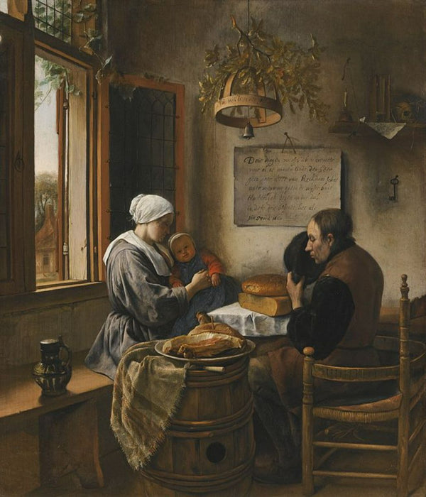 The Prayer before the Meal Painting by Jan Steen