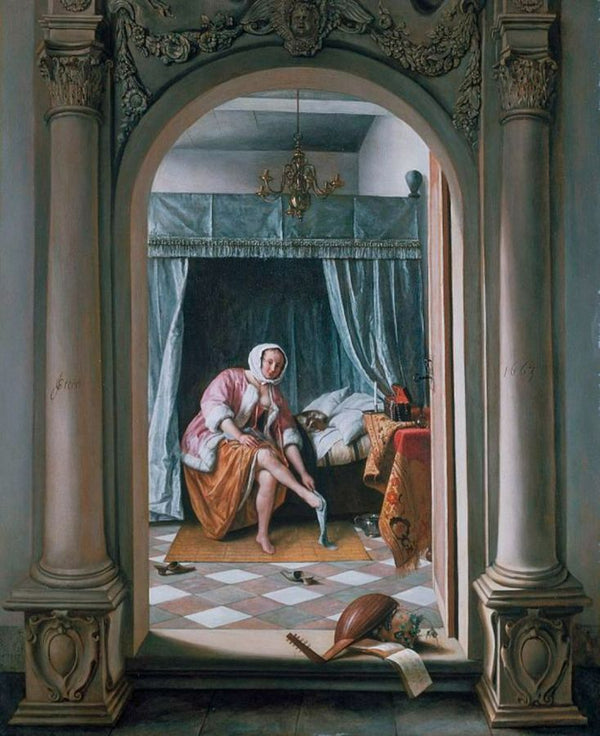 Woman at Her Toilet Painting by Jan Steen