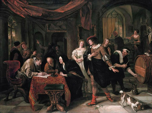 The Wedding of Tobias and Sarah Painting by Jan Steen