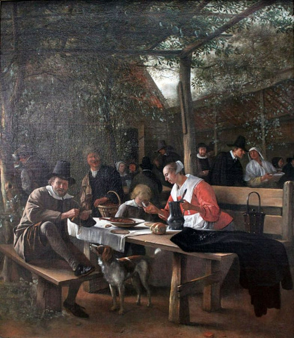 The Picnic Painting by Jan Steen