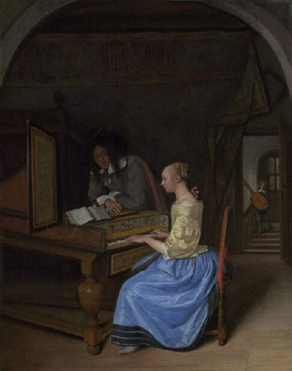 The Christening Painting by Jan Steen