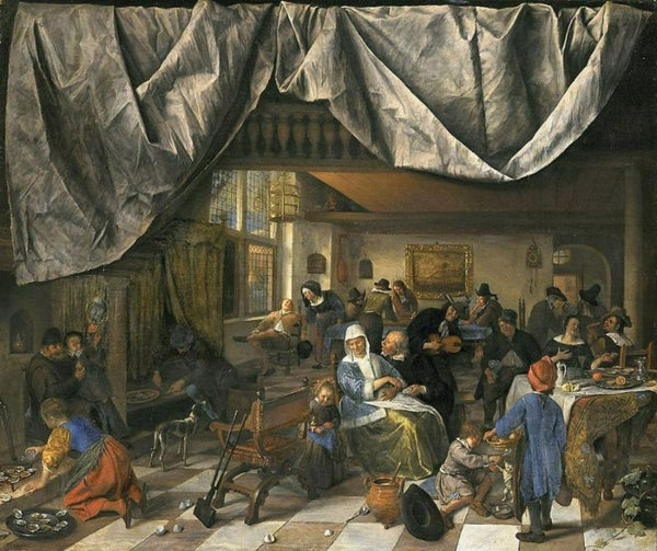 The Life of Man 1665 Painting by Jan Steen